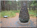 NH0162 : Pine cone sculpture, Kinlochewe Nature Trail by Jim Barton