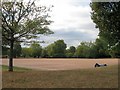 TQ2874 : All weather playing area on Clapham Common by Chris Reynolds