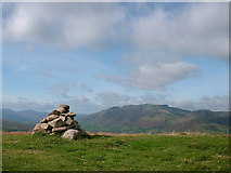 NY3925 : The summit cairn of Great Mell Fell by Stephen Middlemiss