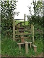 A double stile near Bradninch Cross