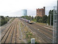 High speed train thundering through Southall