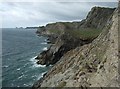 SS4485 : Gower Coastline, South Western Tip by Kev Griffin