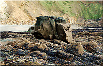SM8422 : Rocks on the shoreline at Pwll March, Newgale by Andy F