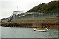 Footbridge near Fishguard ferry port