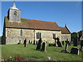 The church of St Nicholas in the sunshine