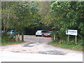 Car park at the entrance to Five Acres at Allet