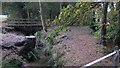 Footbridge over stream at Bordon Camp