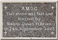 Our Lady & St Vincent, Mutton Lane, Potters Bar, Herts - Foundation stone