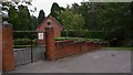 Cemetery gates and wall