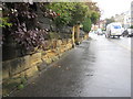 Filey Road and a bench mark