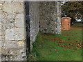 Bench Mark. Clifton Reynes Church