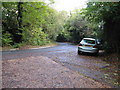 Bend in road at Chelwood Corner