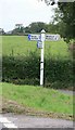 SY2596 : Signpost nr Seaton Junction by roger geach