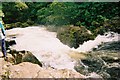 NY3403 : Skelwith Force from close up by Peter S