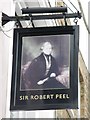 Sign for The Sir Robert Peel, Malden Road / Queen