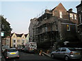 Scaffolding on house in Hereford Road