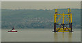 J4586 : Offshore transformer in Belfast Lough by Rossographer