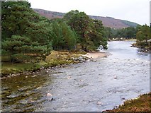 NO0789 : River Dee near Muir of Inverey by Maigheach-gheal