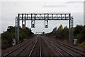 Signal gantry at Denchworth