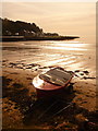 Millport: a boat moored at Kames Bay