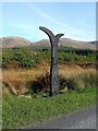 NX3586 : A Special Milepost by Mary and Angus Hogg