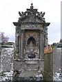 NJ5949 : Ornate Carved Memorial in Marnoch Cemetery by Will Anderson