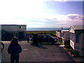 View of the English Channel from Pebble Bank Caravan Park