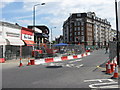 Road works by South Ken tube station