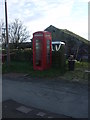 Red telephone box at Upper Holme, Slaithwaite