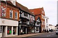 Timbered shops in Wood Street