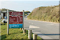 Welcome sign at Godrevy carpark