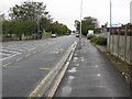 Looking W along Cheriton Road