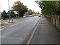 View along Cheriton Road towards Folkestone