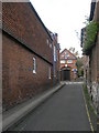 Looking along Minster Lane towards St Thomas Street