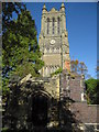 The tower and ruins of Christ Church, Crewe