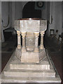 The church of SS Andrew and Mary - C13 baptismal font