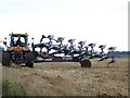 Cat Challenger And Seven Furrow Plough