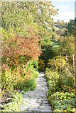 SD3795 : Garden at Hill Top, Near Sawrey by Peter Trimming