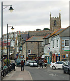 SW5140 : Looking south along the harbour frontage on Wharf Road, St Ives by Andy F