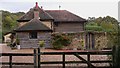 Cottage on byway with roses