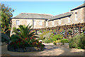 Courtyard on the south side of the Tregenna Castle Hotel