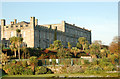 Tregenna Castle Hotel above the formal garden