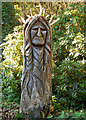 Carved tree stump on the Tregenna Estate