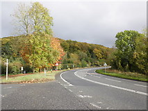 SO5050 : The A49, below Queen's Wood, Herefordshire by Roger Cornfoot
