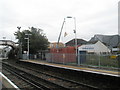 Roof timbers being lifted into place just past Bedhampton Station