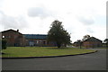 Industrial buildings on the edge of Watchfield