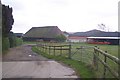 Barn and Glider near Wytherling Court