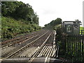 Railway tracks west of Lanehead