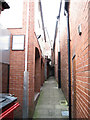 Alleyway leading up to Broad Street