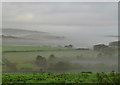 Morning view over the valley near High Torr Farm